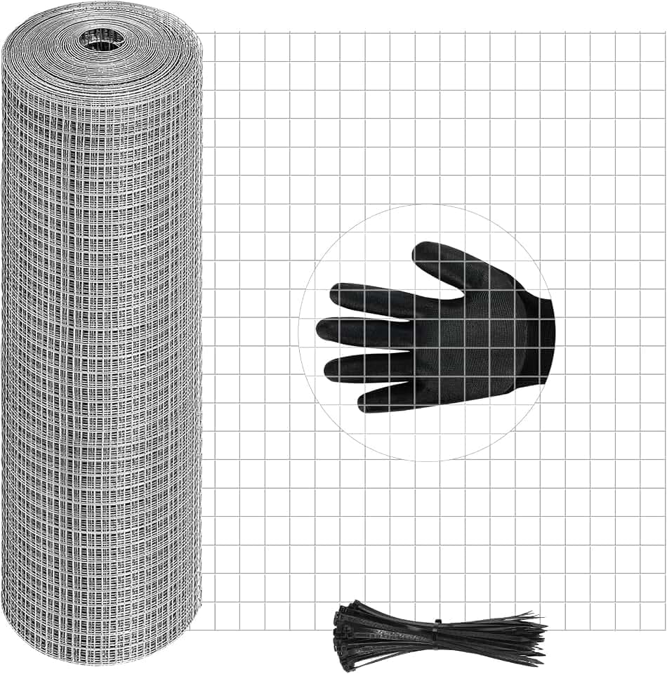 NZQXJXZ 15 x 0,4 Meter Drahtgitter Feinmaschig, Verzinkt
