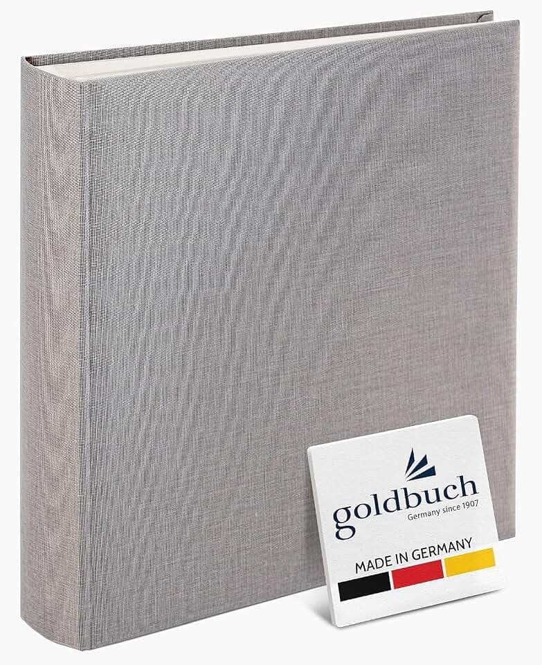 goldbuch 31606 Fotoalbum Summertime Trend 2, Fotobuch 30 x 31 x 6 cm, Grau