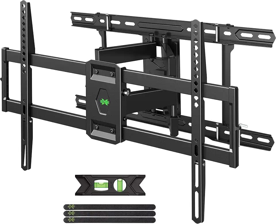 USX Mount UL Listed TV Wall Mount for 42"-85" TVS, Fits 16" 18" or 24" Studs, Full Motion TV Mount Swivel Tilt Extension TV Bracket with Dual Articulating Arms, Max VESA 600x400mm, Load 110lbs