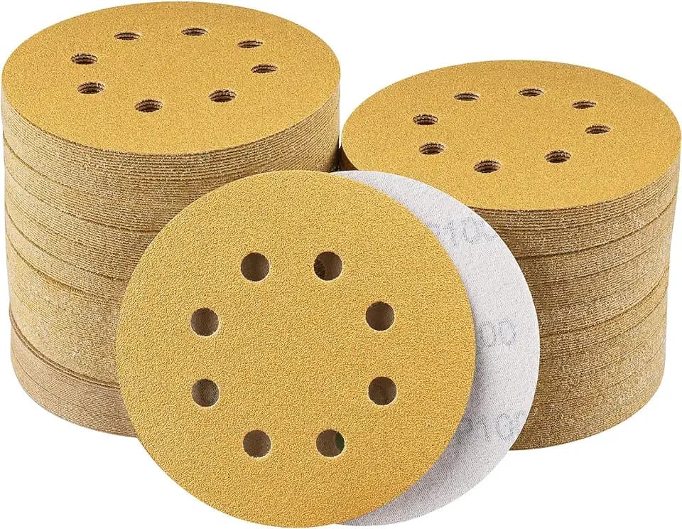 100 Stück Schleifpapier 125mm Klett 100 Körnung