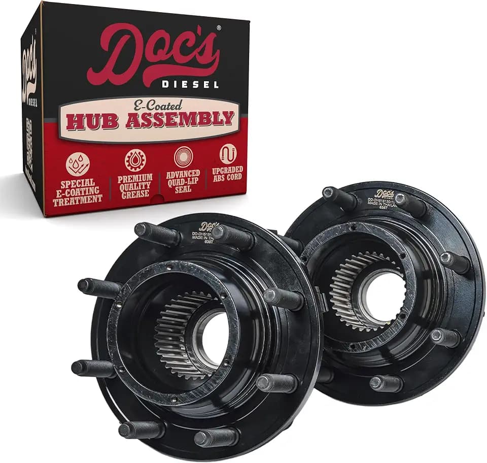 Doc's Diesel E-Coated Front Wheel Hub Assembly, Fits Ford 6.7L Power Stroke 4WD 2011-2016, 170 mm Bolt Circle, Replaces 515130
