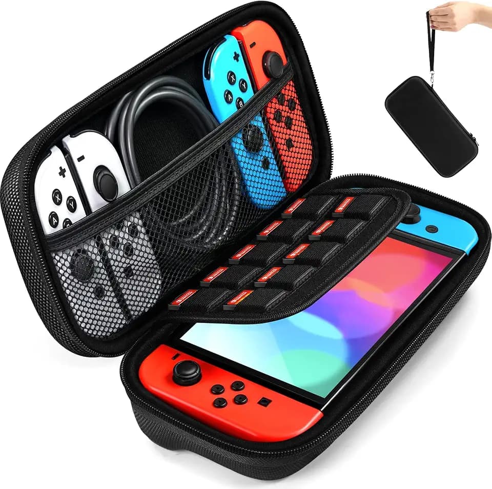 ivoler Carrying Case for Nintendo Switch and NEW Switch OLED (2021)