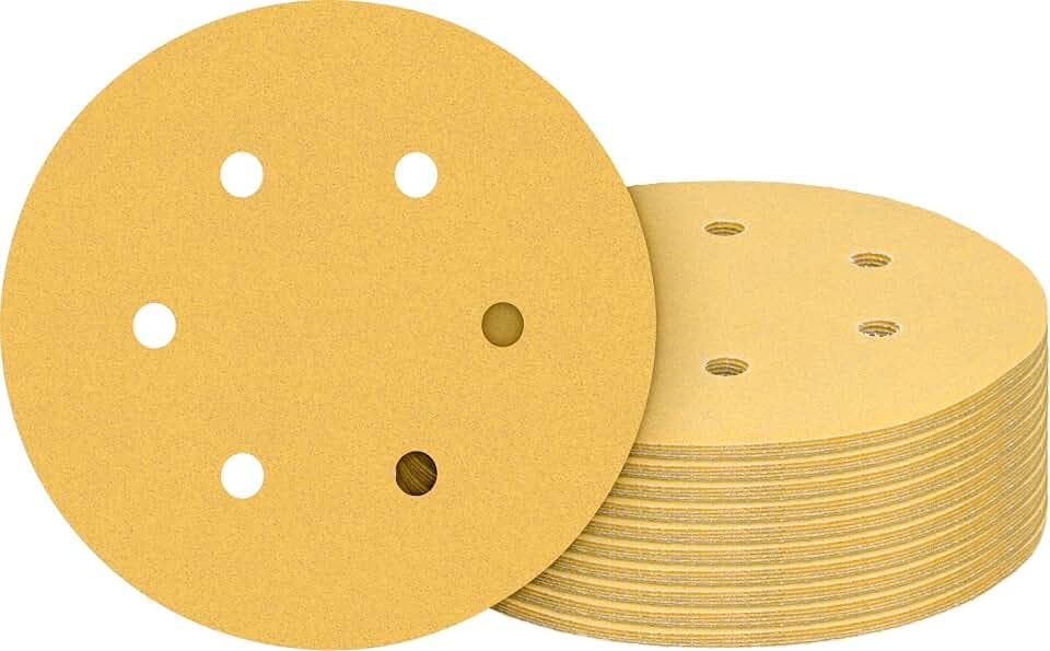Bosch 50x EXPERT C470 Sanding Disc Set, 150mm, 10xK60, 10xK80, 10xK120, 10x