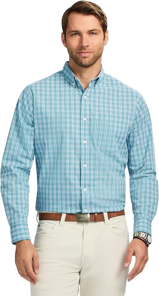 Izod Men's Performance Comfort Long Sleeve Shirt