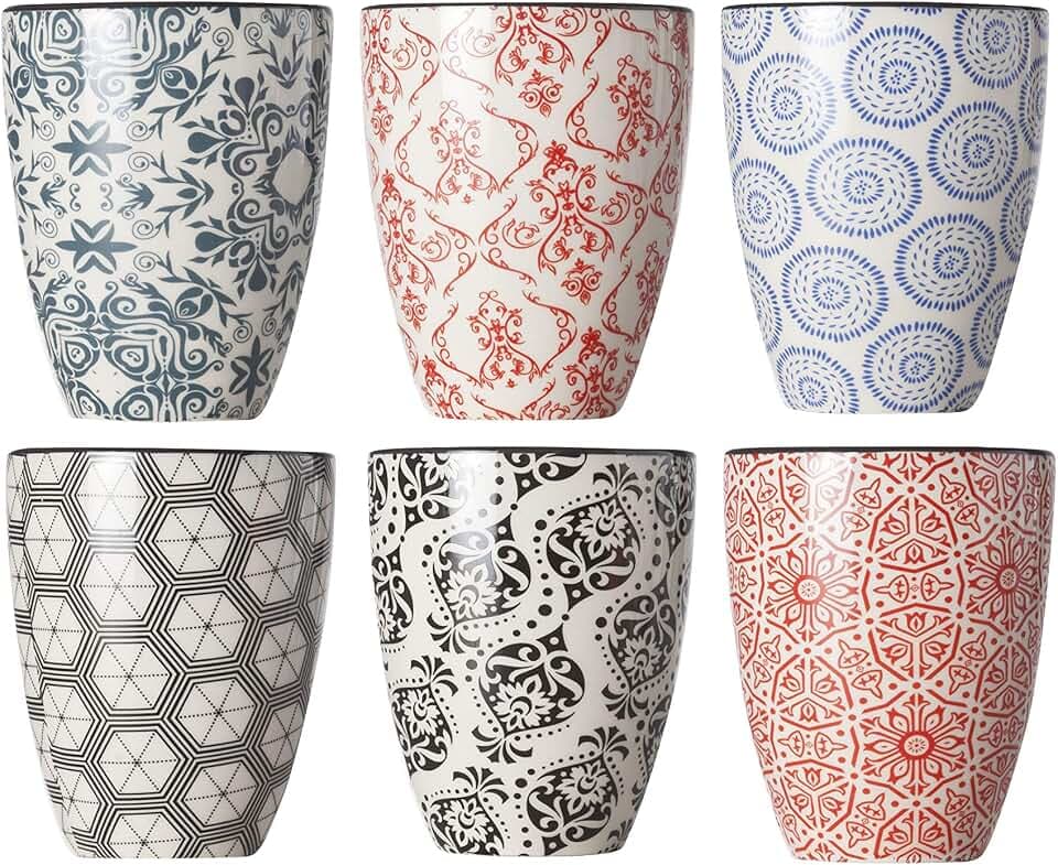 Cosy & Trendy Délirio Sortierte Trinkbecher, 9 cl, 6 Stück