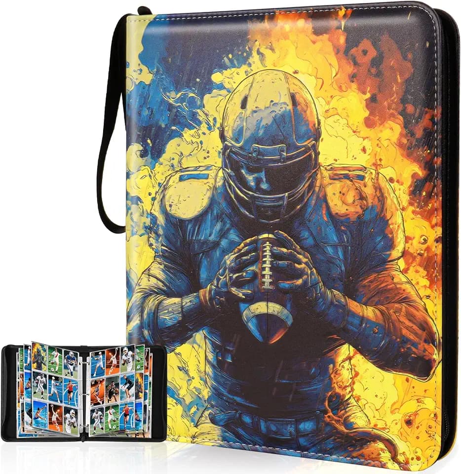 Football Card Binder 9 Pocket Holds 900 Cards