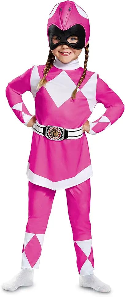 Disguise Power Rangers Pink Ranger Muscle Costume for Toddlers