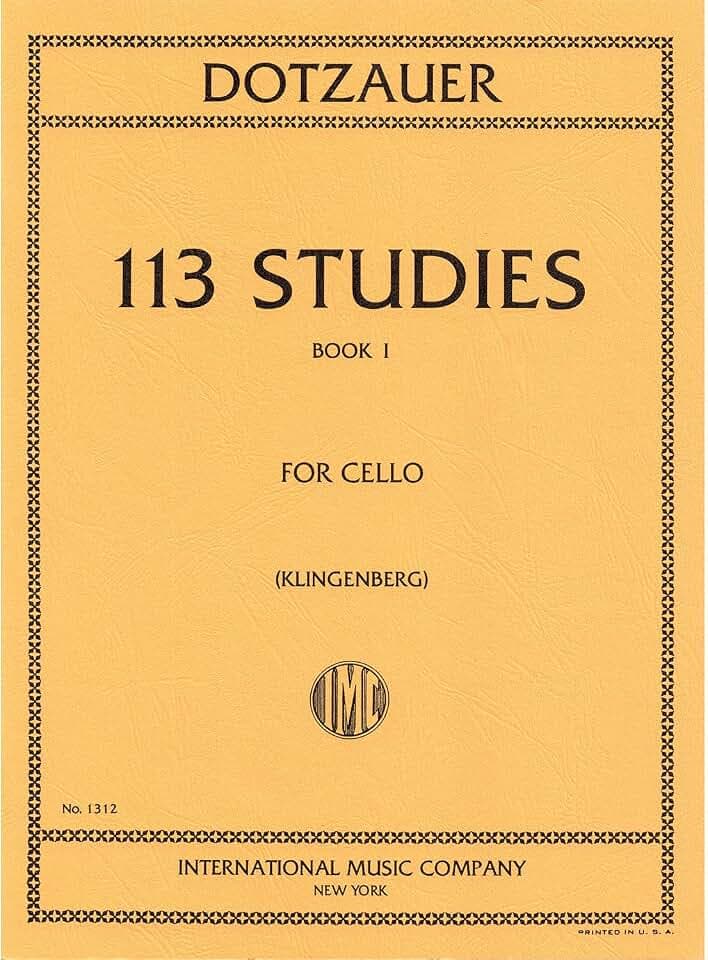 113 Studies for Cello: Book I by Justus J. Friedrich Dotzauer [Sheet music]