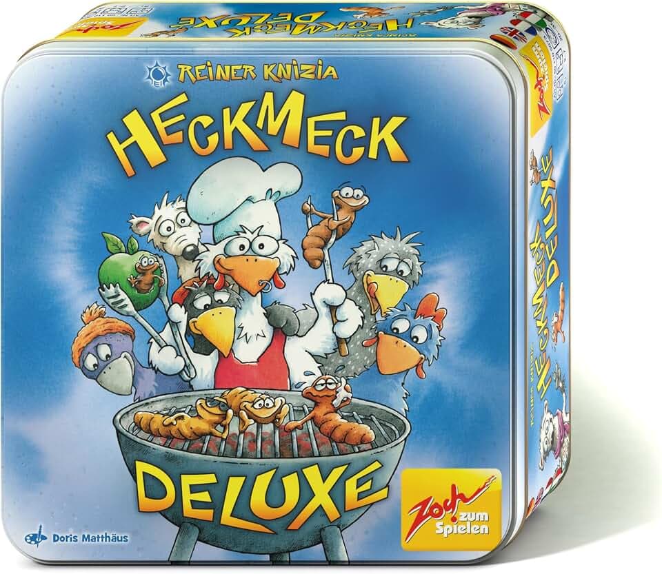 Zoch 601105073 Heckmeck Deluxe, das turbulente Würfelspiel in der praktischen Metalldose , ab 8 Jahren