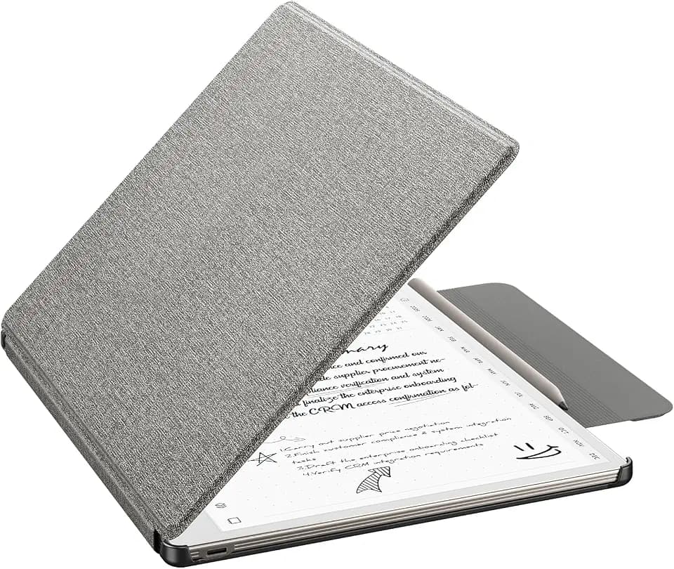MoKo Case for Remarkable Paper Pure 10.3" 2026 with Pen Holder,Denim Gray