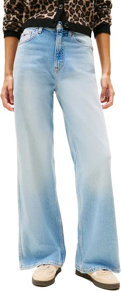 Tommy Jeans Women's Claire High Rise Wide Leg Jeans
