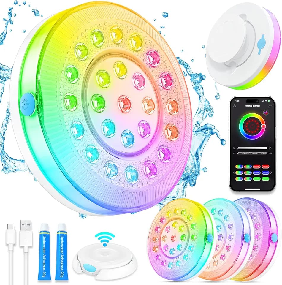 Pool Lights for Above/In Ground Pools 4 Set