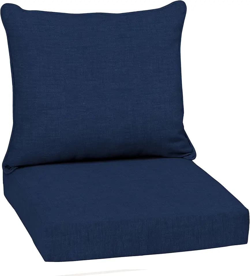Arden Outdoor Chair Cushions for Patio Furniture, 22x24 Deep Seat, 1 Set