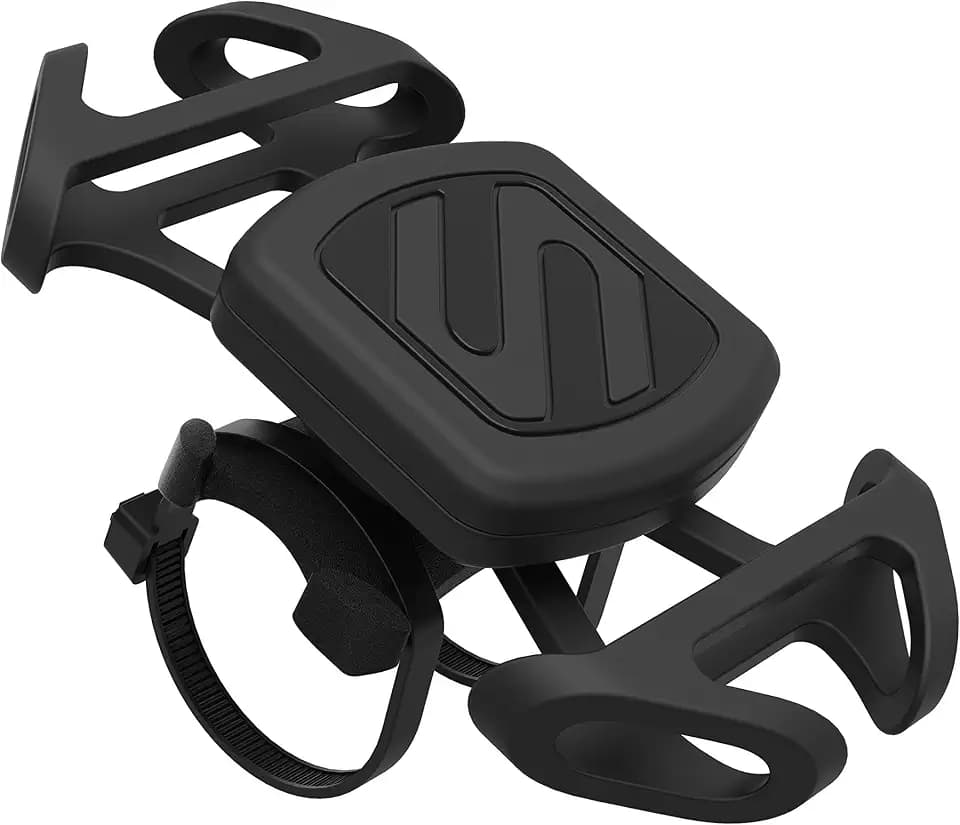 Scosche MBM2SMI MagicMount Magnetic Bike Phone Mount, Universal Fit, 360 views, Adjustable Rubber Elastic Bands, Magnet Mount for Cellphone