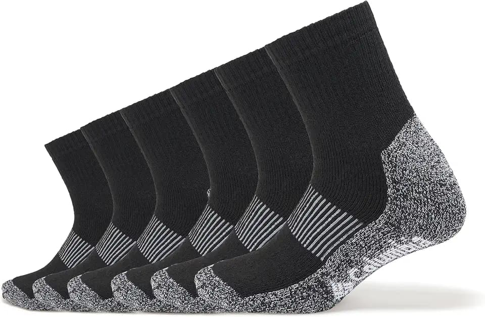 Columbia Men's Moisture Control Quarter Crew Socks 6-Pack
