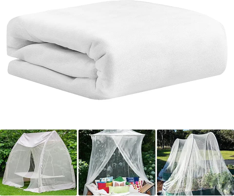 20 x 10 Ft Mosquito Netting for Garden Patio, White