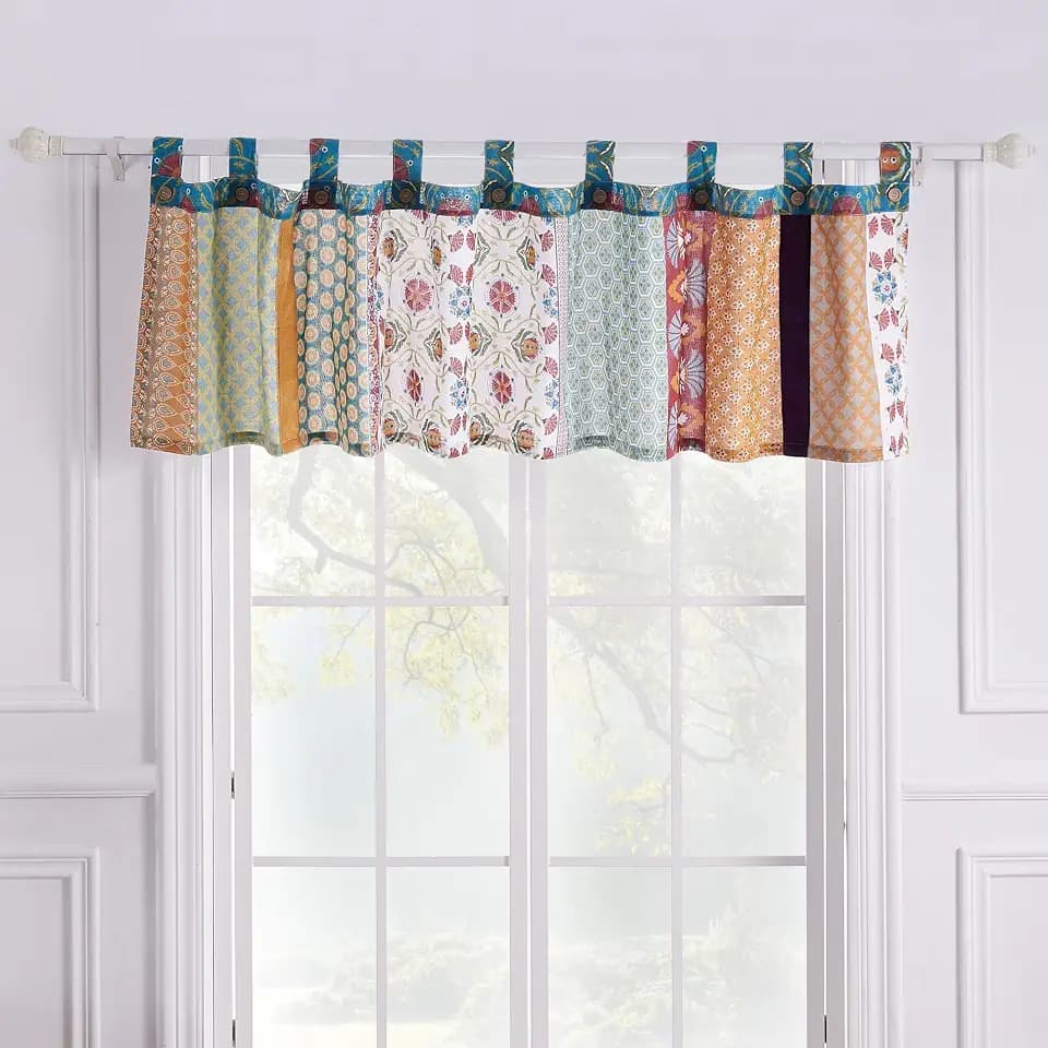 Barefoot Bungalow Thalia Window Valance, Multi Color