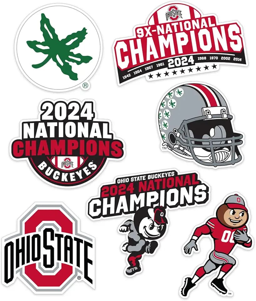 Desert Cactus Ohio State Buckeyes Sticker Decal (2024 Football Champs)