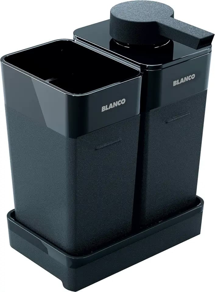 BLANCO Worktop Organizer Spülmittelspender | Seifenspender für Küchenspülen | 200 ml Füllmenge | Spülmittel, Seife, Reinigungsmittel | Reinigungscontainer für Utensilien & Abtropfschale