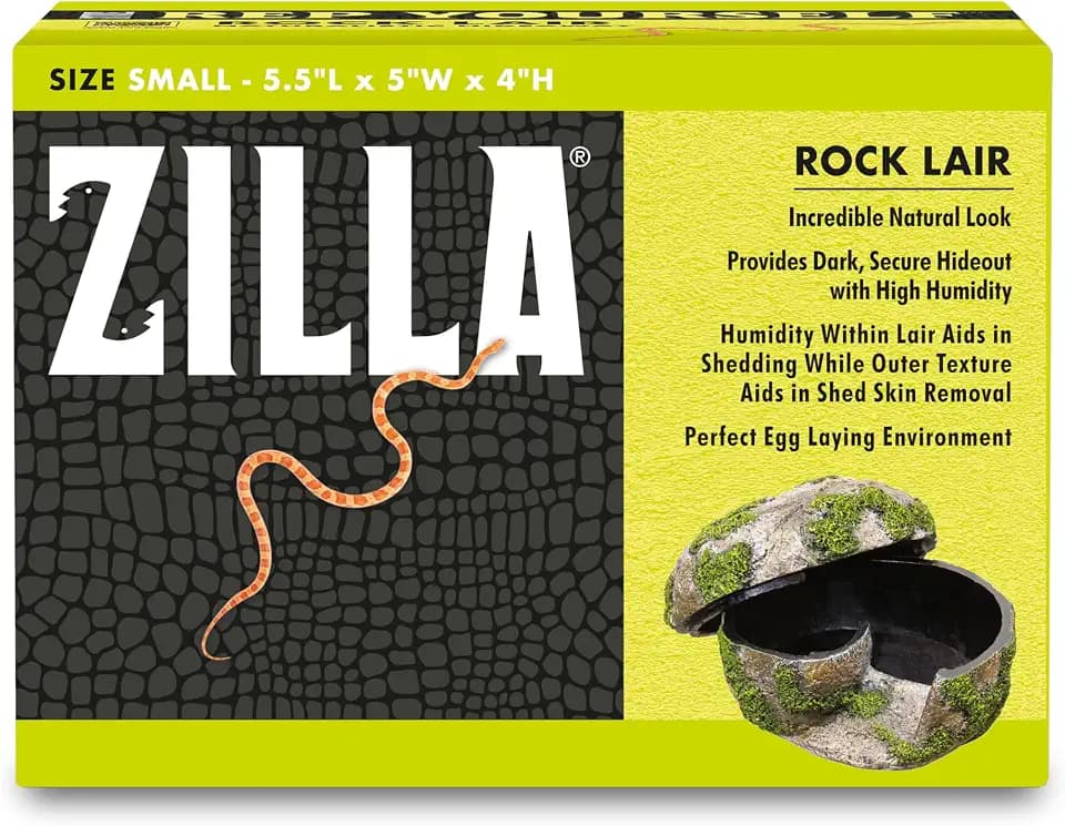 Zilla Rock Lair Naturalistic Hide for Snakes and Lizards, Small