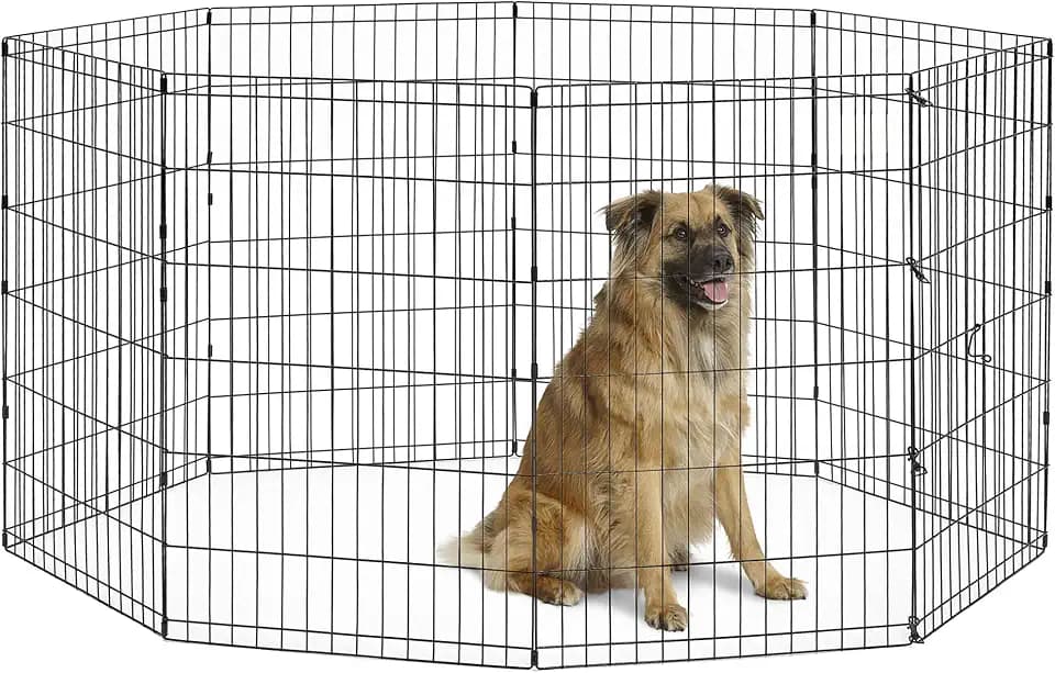 New World by MidWest 36-Inch Exercise Pen, No Door, 16 Sq Ft Play Area