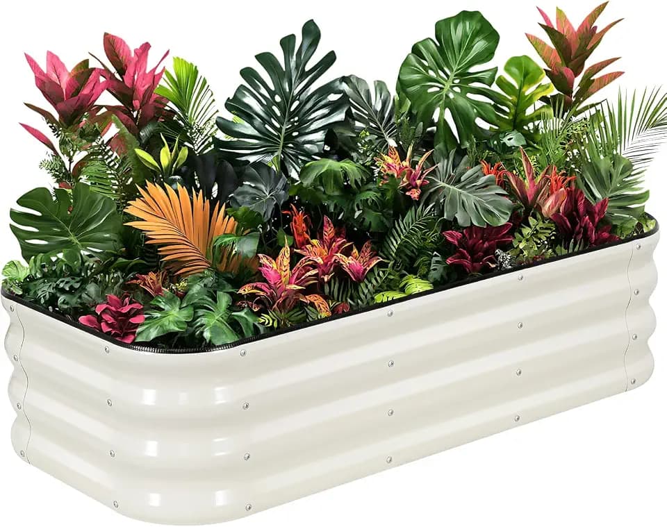 1MORE Raised Garden Bed,3 in 1 Modular Planter Raised Bed,4x2x1ft,Green-1Pk