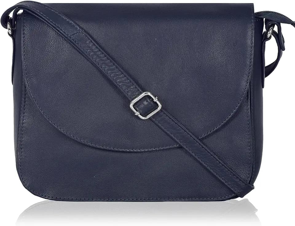 Ozora Genuine Leather Crossbody Bag for Women, Adjustable Strap