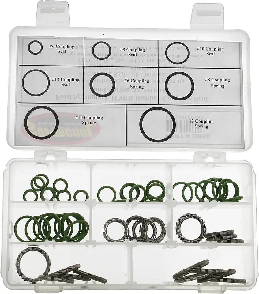 TSI Supercool OR60 A/C Springlock and HNBR O-Ring Assortment for Ford - 60 Piece