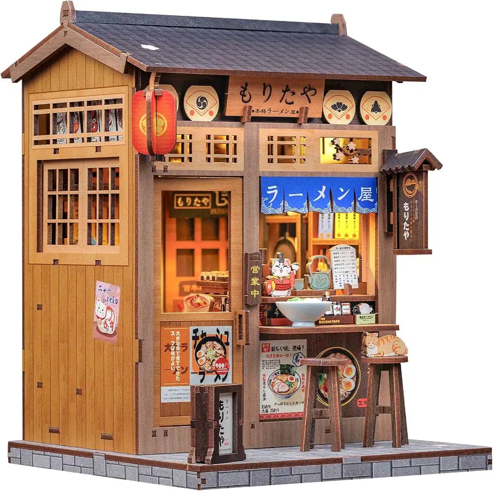 Cutefun Book Nook Kit – DIY-Miniatur-Bausatz, Book Nook Japan (Morita-Ya)