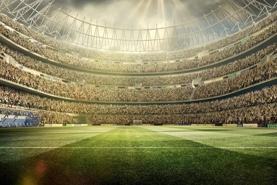 10x8ft Soccer Field Backdrop, Football Pitch Stadium Backdrop Photography Background,Sports Backdrops for Photoshoot Birthday Party Decoration Supplies Banner