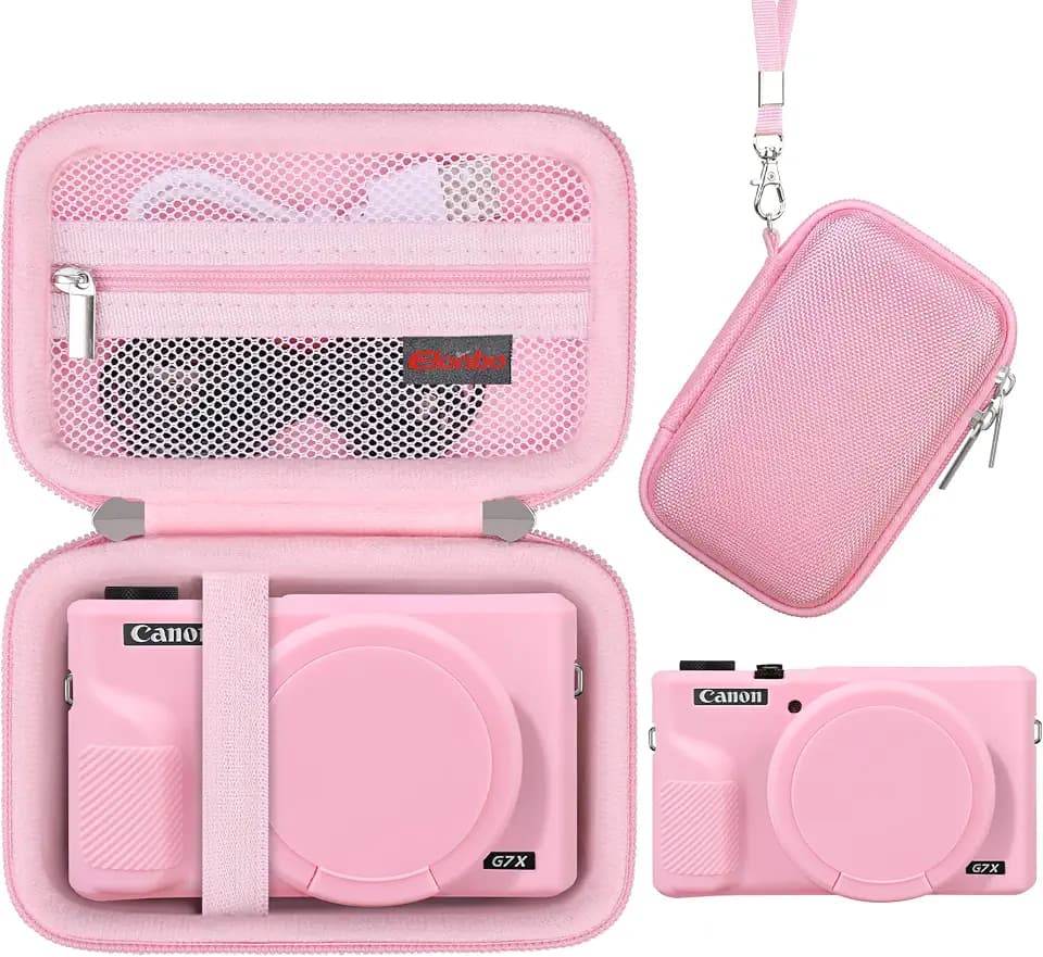 Elonbo Camera Carrying Case for Canon PowerShot G7X Mark III Digital Camera