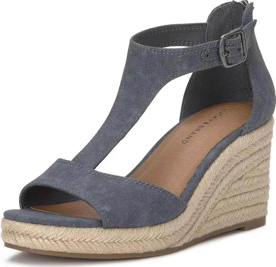 Lucky Brand Cyleste T-Strap Wedge Sandals