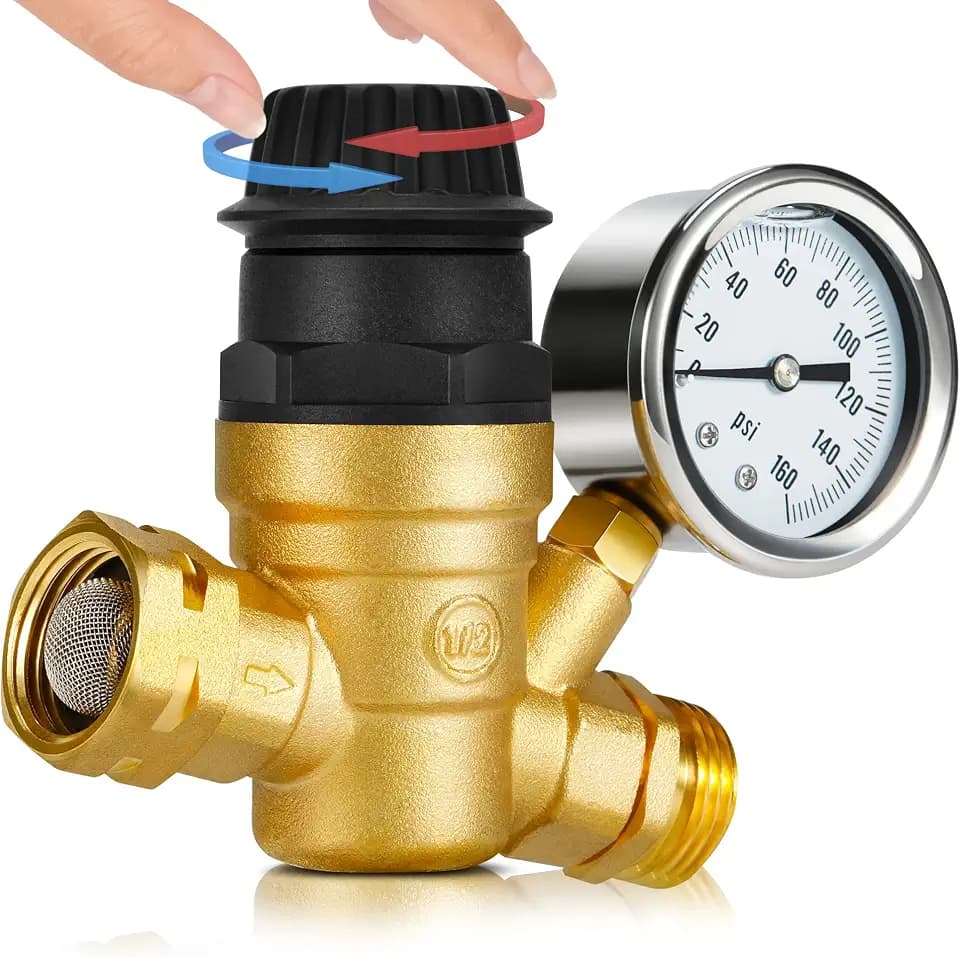 Kohree Adjustable RV Water Pressure Regulator for RV Camper