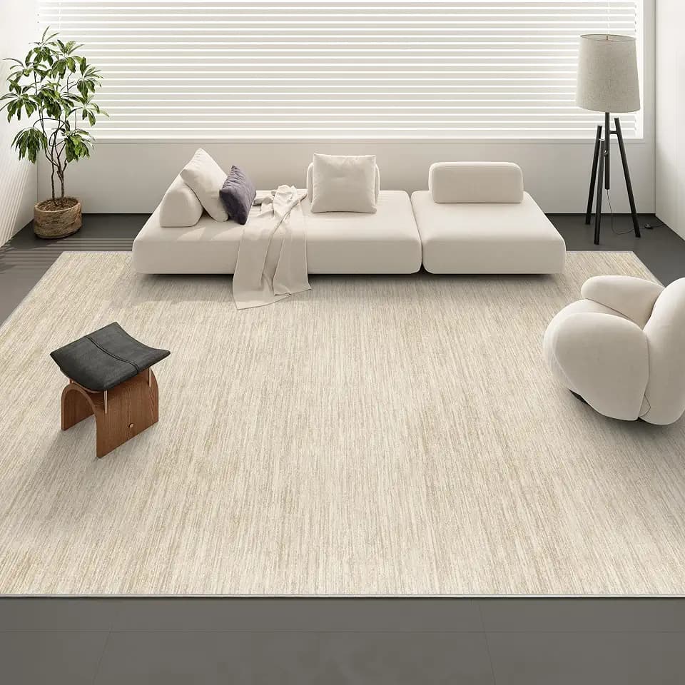 Valenrug 8x10 Area Rugs for Living Room, Large Washable Rug Non Slip, Beige