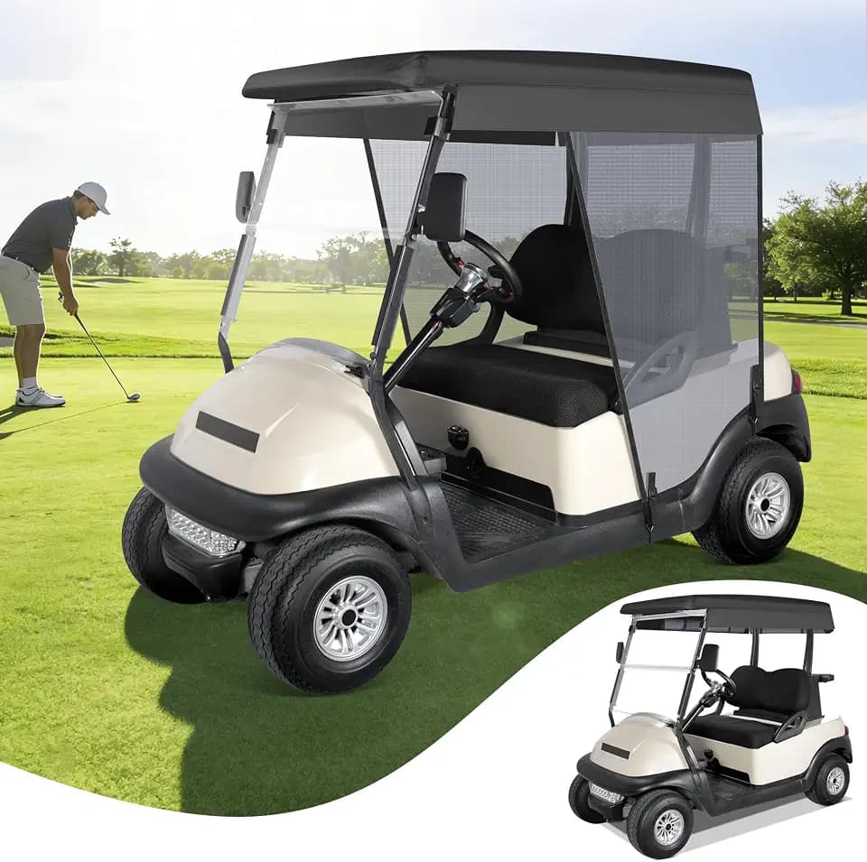 Universal Golf Cart Sun Shade Cover for 2 Passenger 59" Roof
