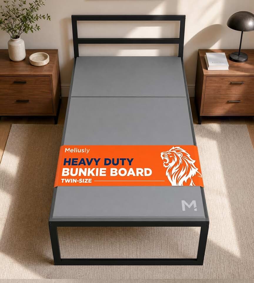 Meliusly Heavy Duty Bunkie Board Twin Size (38x75) - Under Bed Support