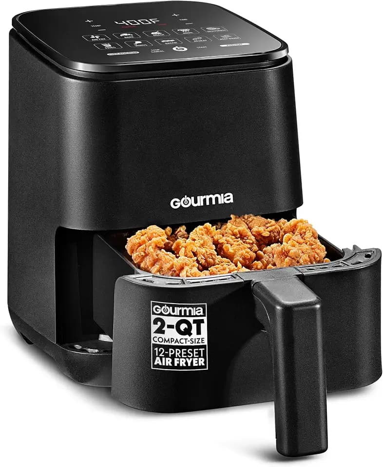 Gourmia Air Fryer - 2 Qt Basket Capacity, Black