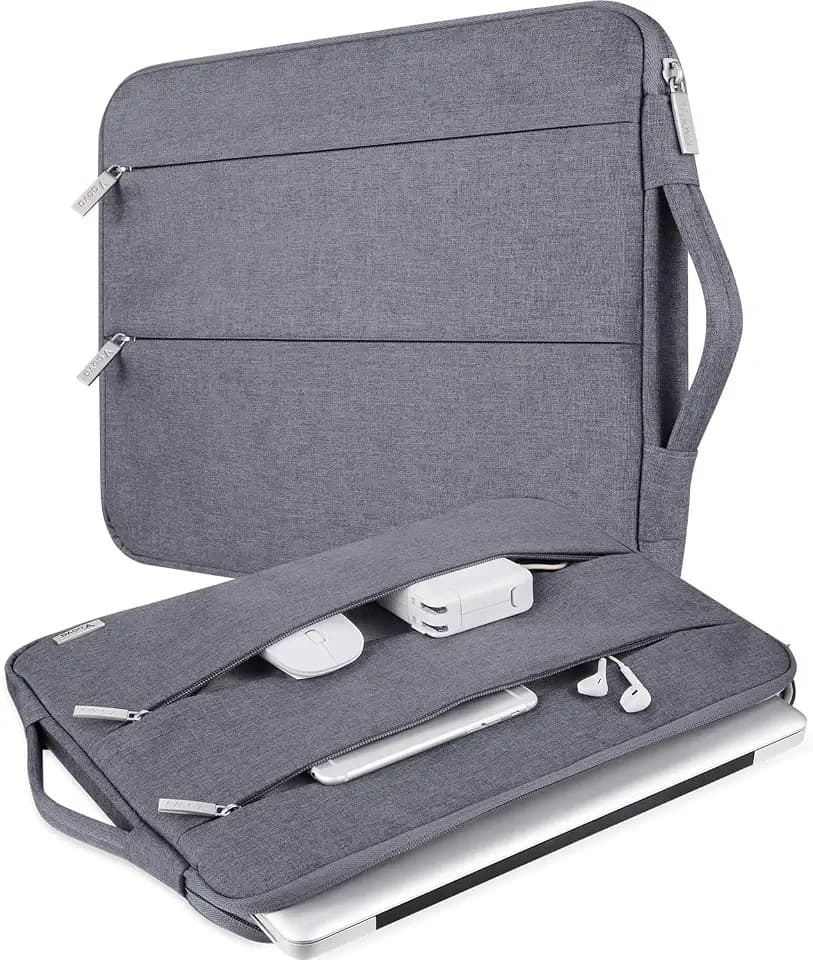 Voova 13.3-13 Inch Laptop Sleeve, MacBook Case，Laptop Case, Gray