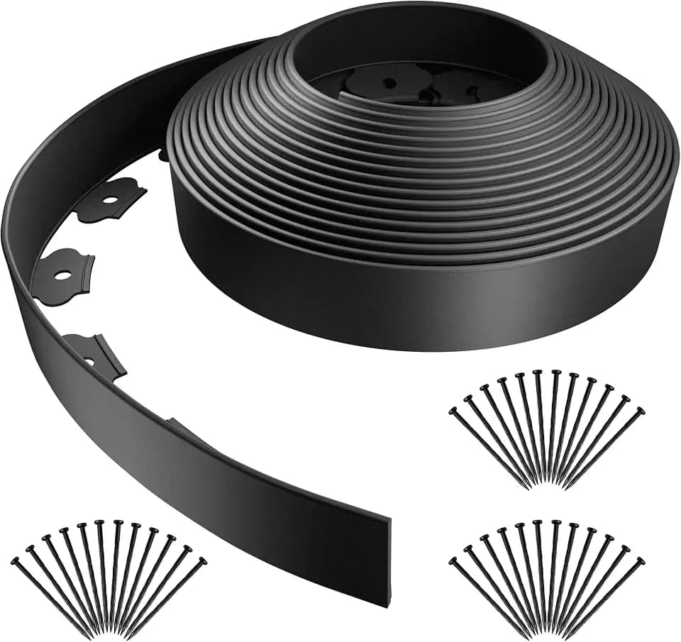 AGTEK Garden Edging 40FT Landscape Edging Kit 2 Inch Height Plastic Garden Border
