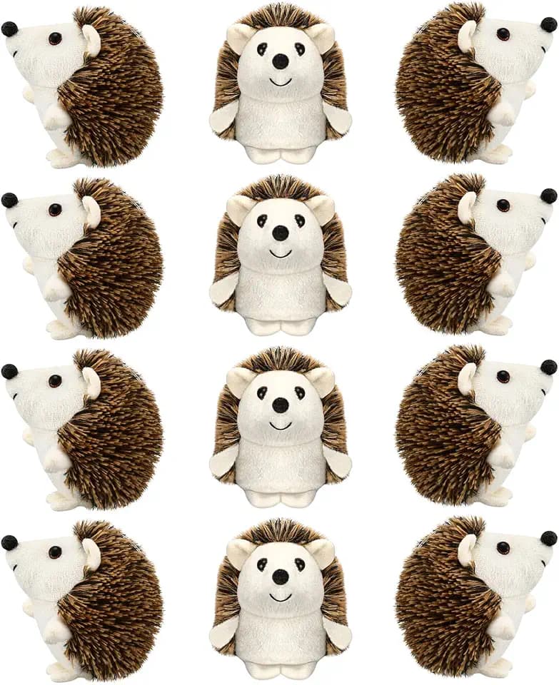12 Pcs Mini Hedgehog Bulk Plush Stuffed Animal, Hedgehog Plush Stuffed Toy