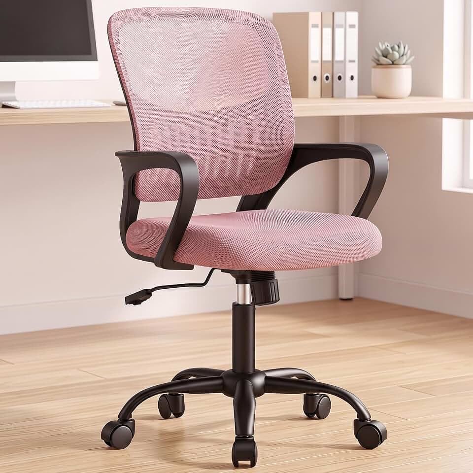 OLIXIS Ergonomic Office Desk Chair, Mid-Back Executive Computer Chair