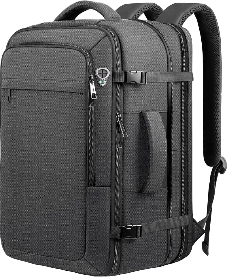 50L Travel Backpack Carry On Flight Approved, Mochila de Viaje for Men
