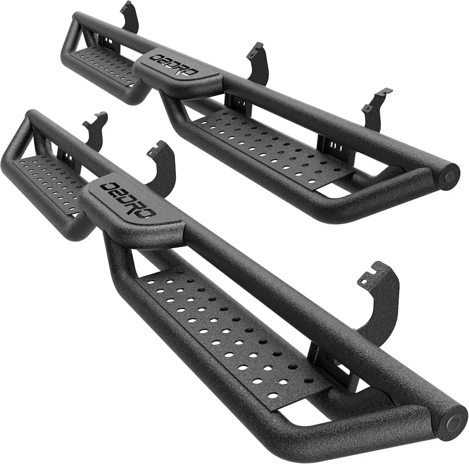 2-Stairs Running Boards Compatible with 2022-2026 Toyota Tundra Double Cab