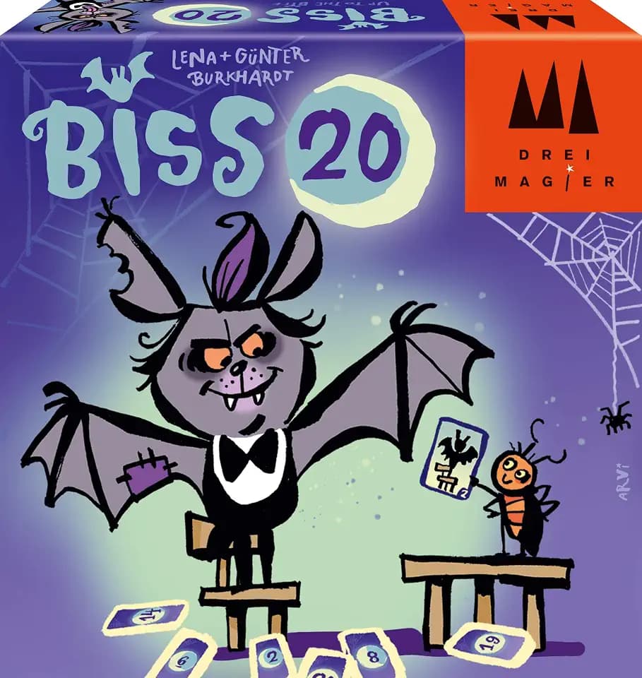 Schmidt Spiele 40890 Biss 20, DREI Magier Kartenspiel, 8, Klar