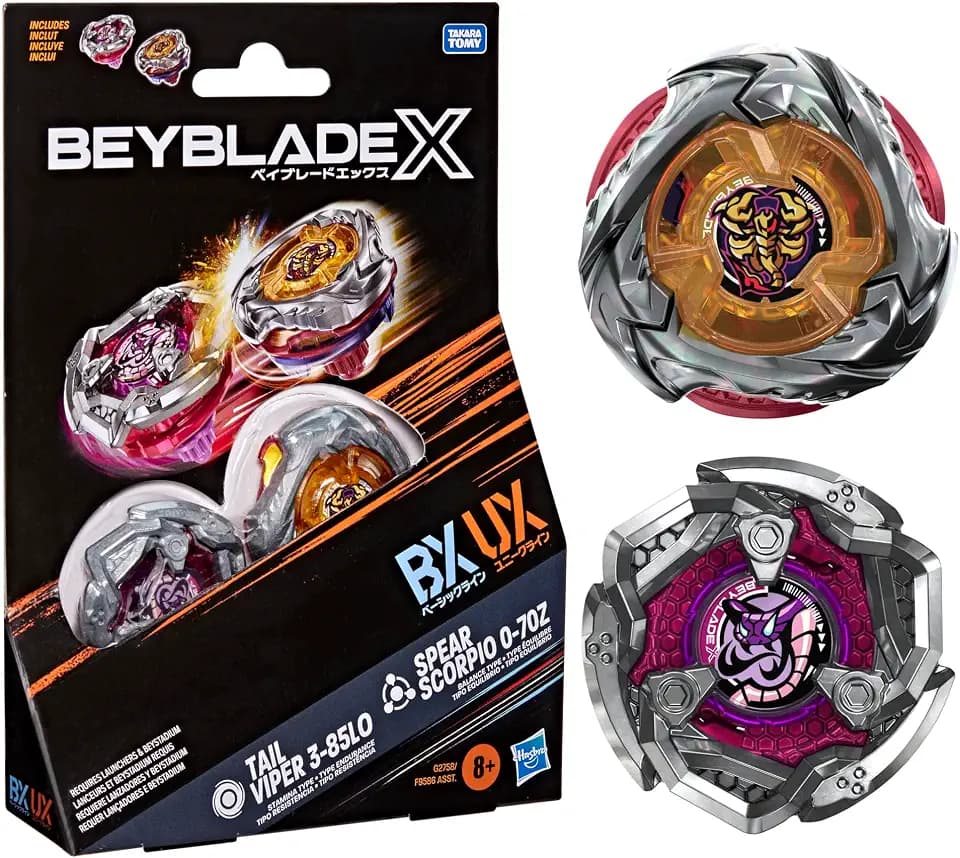 Beyblade X Spear Scorpio 0-70Z UX & Tail Viper 3-85LO BX