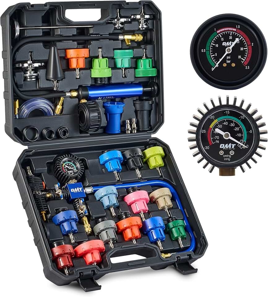 OMT 33pc Coolant Pressure Tester Kit with 23 Radiator Adapters