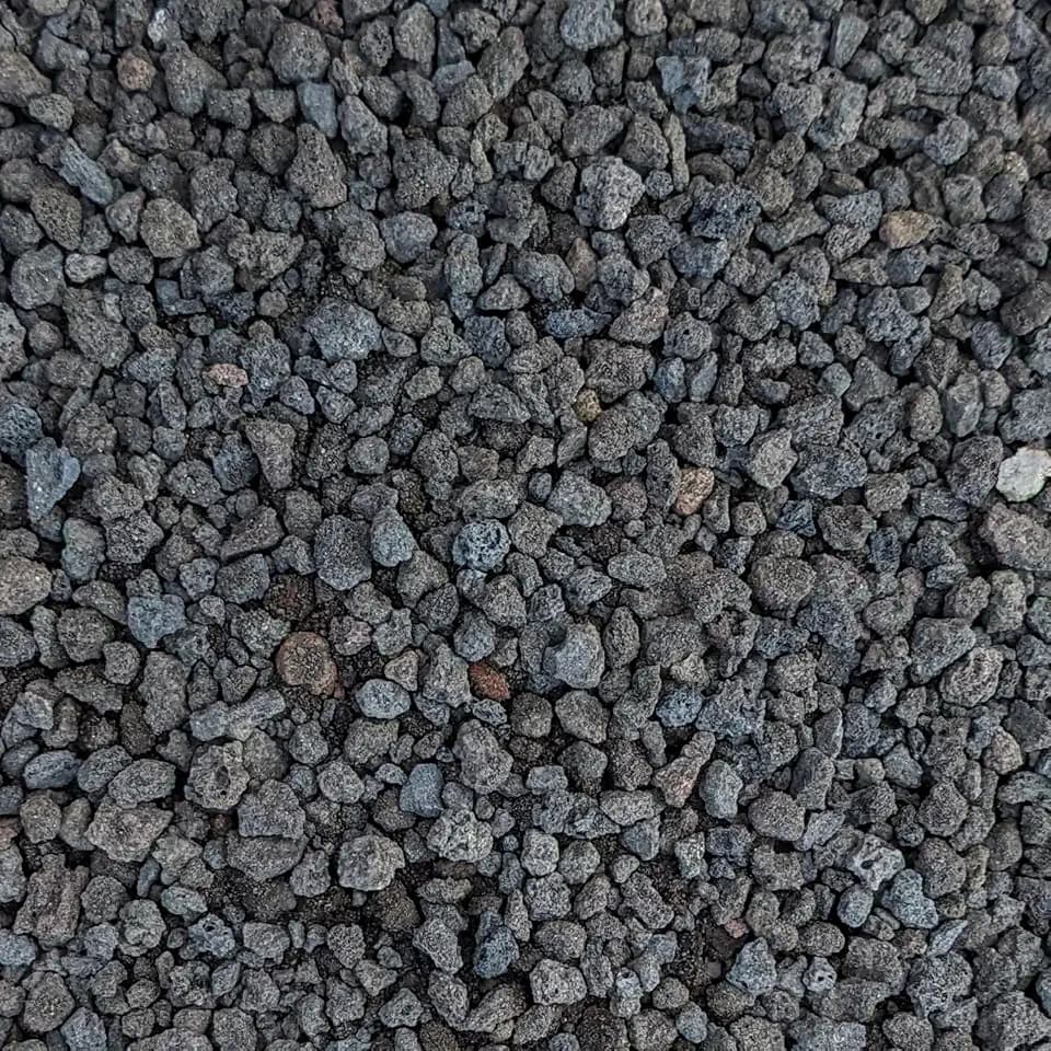 Black Lava Rocks for Plants, Horticultural, 1/4 in, Mined in USA, 10-lb Bag