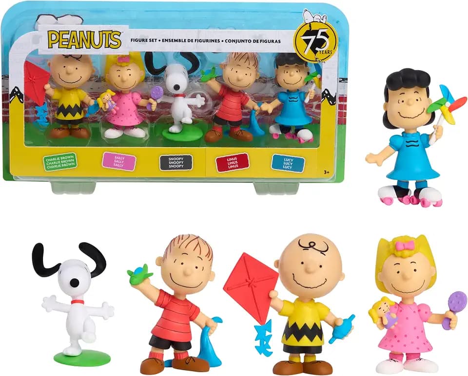 Peanuts 75th Anniversary Collectible Figure 5-Piece Set