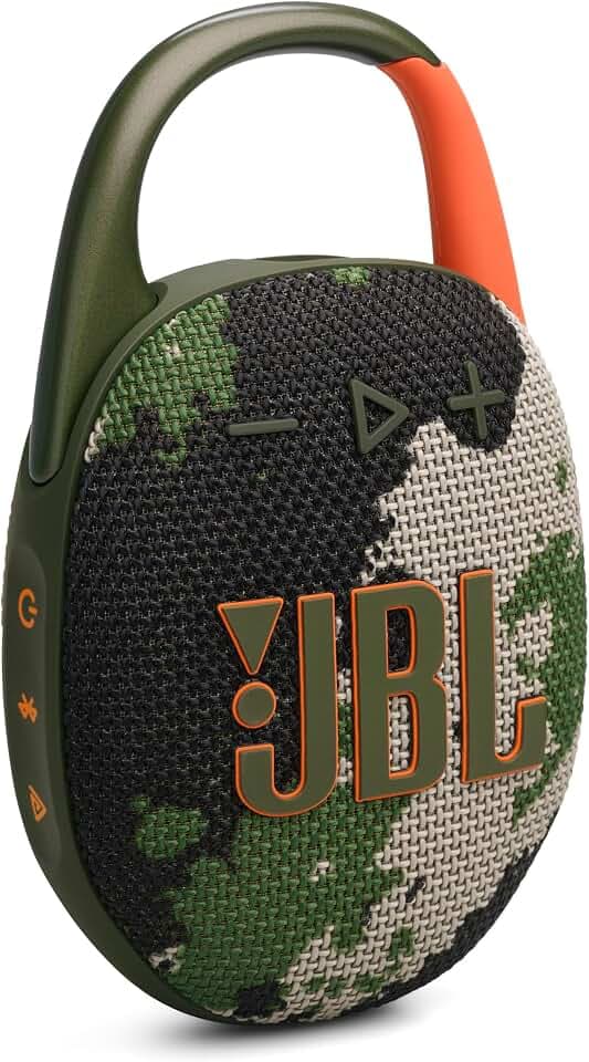 JBL Clip 5 - Ultra-Portable, Waterproof and Dustproof Bluetooth Speaker, Integrated Carabiner, Up to 12 Hours of Play, Made i