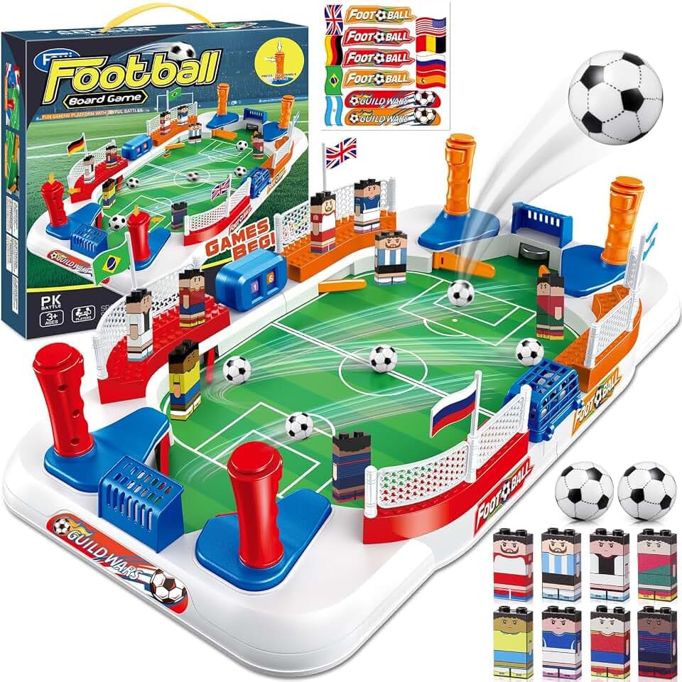 Mini-Tischkicker Kinder – Tischfußball Spiel, Fußballspiel für Jungen, Familienspiel, Partyspiel